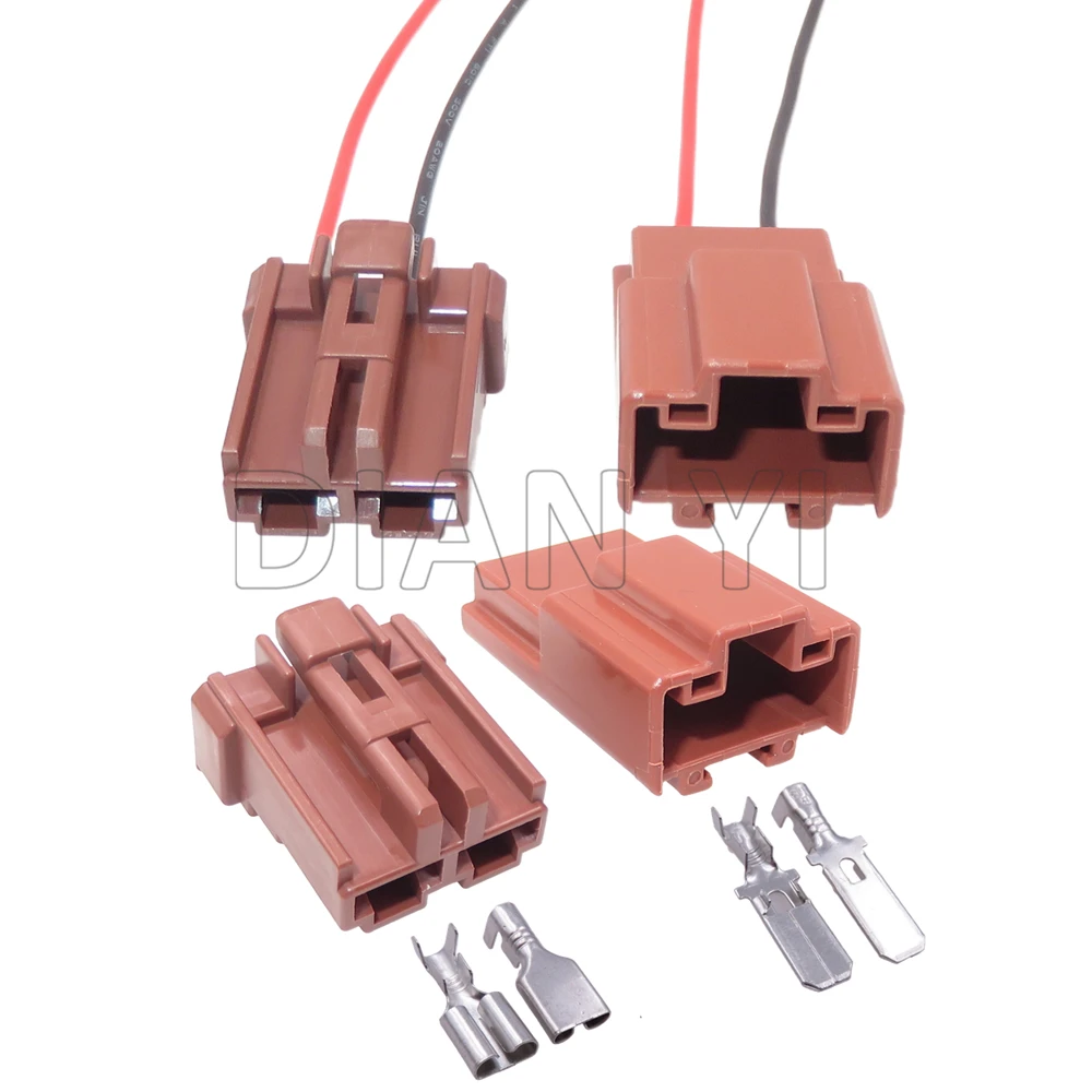 

1 Set 2 Way Car Wiring Terminal Connector 6098-0224 6098-0226 Auto Waterproof Socket with Cables