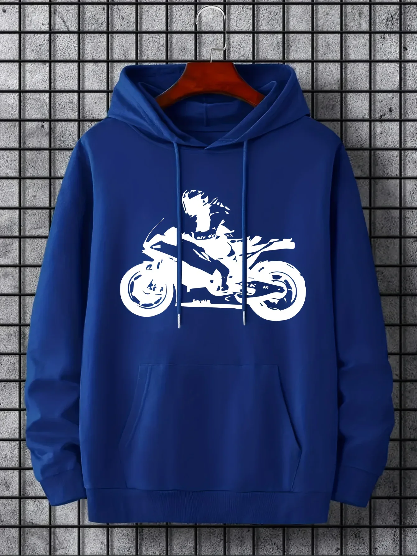 2026 Hoody Man Hoodies Motorcycle Design On Black Hoodie Fashion Trendy Hoodies Anime Printed Classic Hoodies - 2