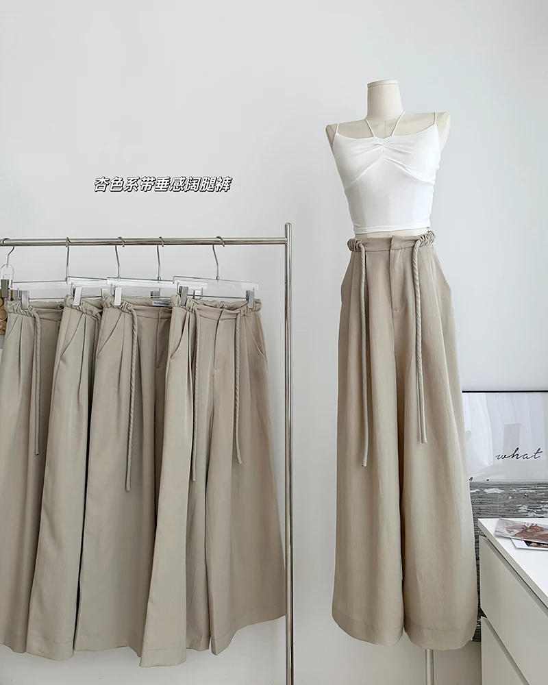 

Casual Loose Wide-Leg Suit Commuter Trousers Comfortable Vintage Chic Women Pants Trousers Mom Women Pant