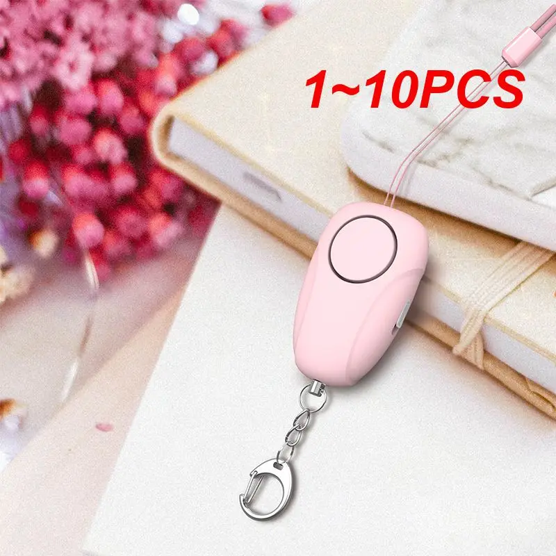 

1~10PCS Personal Self Defense Alarm Protection Chargeable Safety Anti-Wolf Pull Alarm Two Years Of Standby Time RIS 120db For