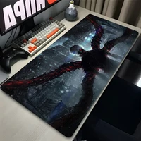 Mouse Pad Office PC Gaming Accessories Keyboard Rug Laptop Kaneki Ken Black And White Mousepad Japan Anime Tokyo Ghoul Desk Mat 2
