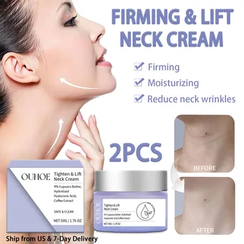 2Pcs Neck Tightening Cream Firming And Lift The Neck, Fade Neck Wrinkles, Deeply Moisturize The Skin, And Apply Neck Cream 1