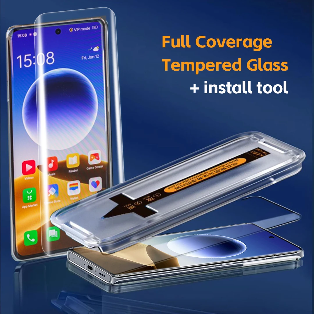 2 Pezzi Pellicola Protettiva per Samsung Galaxy S22 S23 S24 S25 S26 Ultra in Vetro Temperato con Installatore Automatico