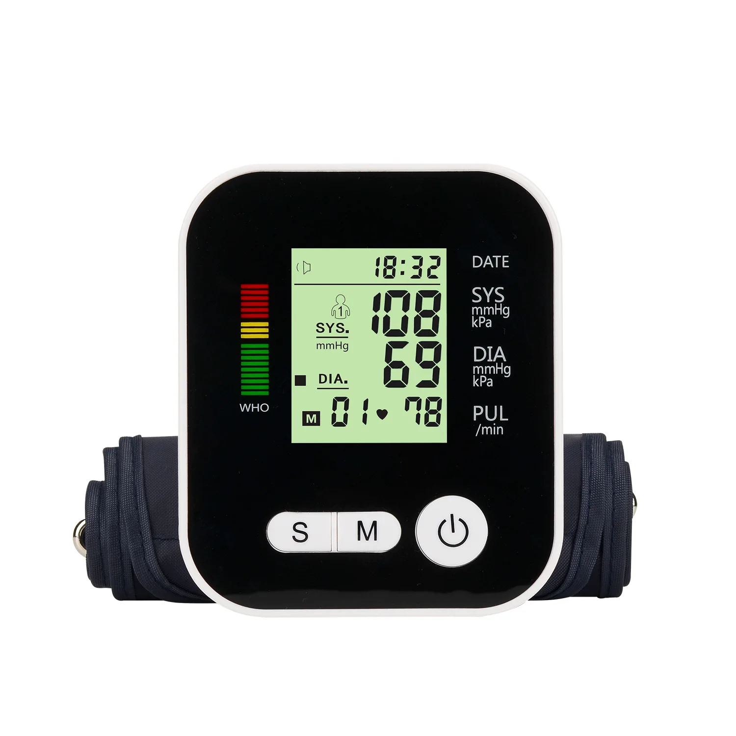 Arm Type digital Blood Pressure Monitor meter With Charge Measurement electronic aneroid sphygmomanometer
