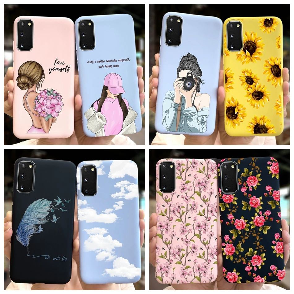 Fashion Girl Flower Candy Color Silicone Phone Case
