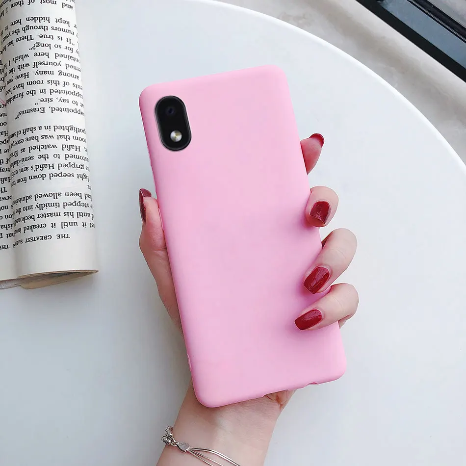 Sleek Black Matte Silicone TPU Phone Case