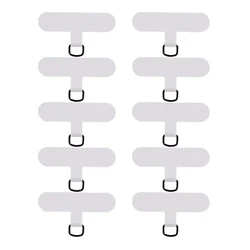 Universal Nylon Phone Tether Tab - Durable Lanyard Safety Connector Replacement for Full - Cover Smartphone Cases (10Pcs Nylon White)