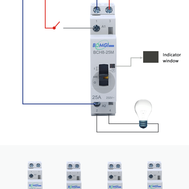 Description Picture 6 of itemAc Contactor 220V Din Rail Modular Single Phase 16A 25A Mini 24V 220 V 2No 2Nc 110V Electric 230V Silent Electronic Relay Rele D