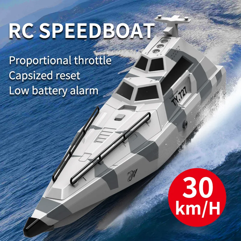 

2.4g Radio High-speed Remote Control Jet Boat Waterproofing Low Battery Alarm Function Adult Children Toy Gift Electric Rc Boats