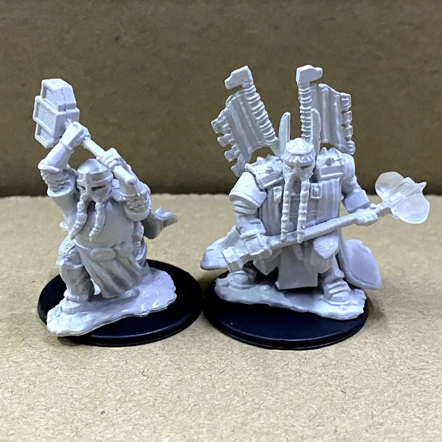 Miniature Pin-up RizElf Fantasy - Déesse Jumelle, Pour Jeux De Rôle DnD, Tabletop RPG, Non Peinte