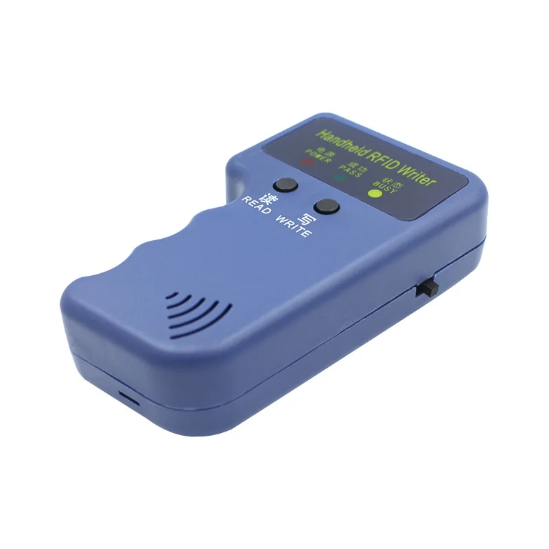 Duplicador RFID de identificación portátil, 125khz, lector de llaves, escritor, clonador de tarjetas, programador, tarjeta de acceso de llave grabable, llaveros