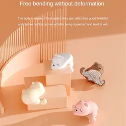 Silicon Edge Guards Soft Cartoon Bear Table Conner Protector Self-adhesive Protection Pad Cover Baby Safety Protection