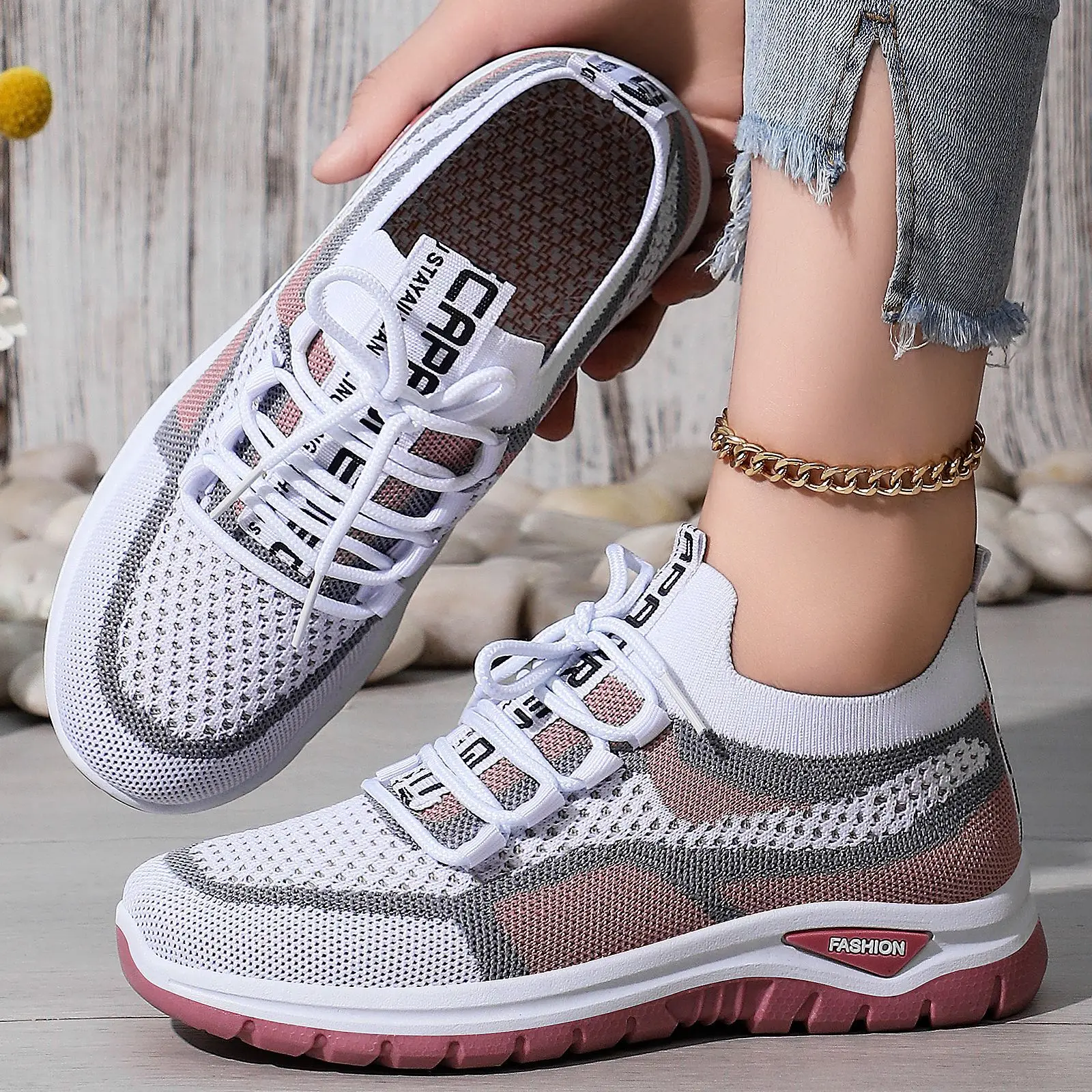 Women's Sneaker Lightweight Women's Sports Shoes Breathable Mesh Sneakers For Woman Shoes 2025 Casual Footwear Vulcanize Shoes