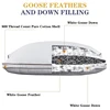 Luxurious Goose Down and Feather Pillow 1 Piece Neck Pillows for Sleeping Home Bed Pillow for Stomach or Side Sleeper Multi Size 2