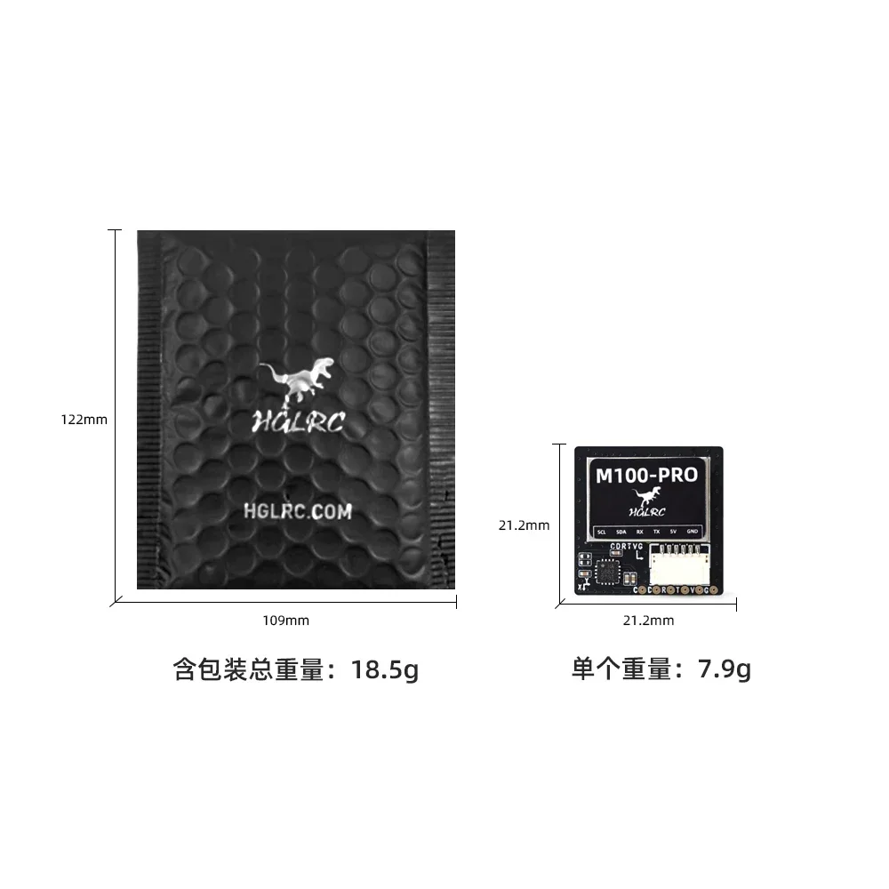GPS HGLRC M100 PRO Module GNSS 10Hz pour FPV Drone RC