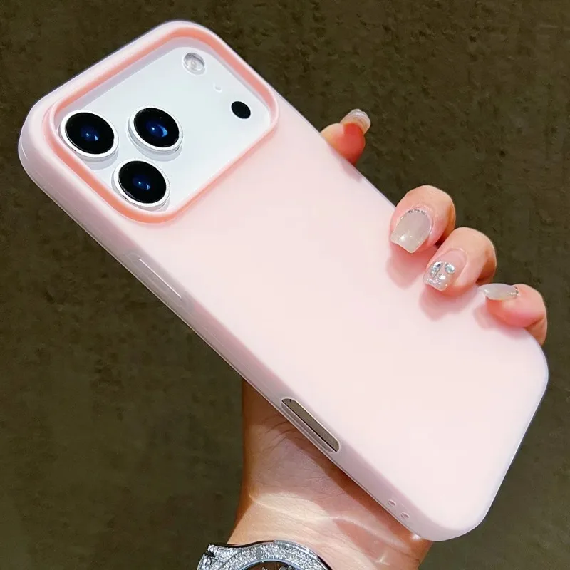 Luxury Matte Candy Color Soft Phone Case with Shockproof Silicone Bumper Cover