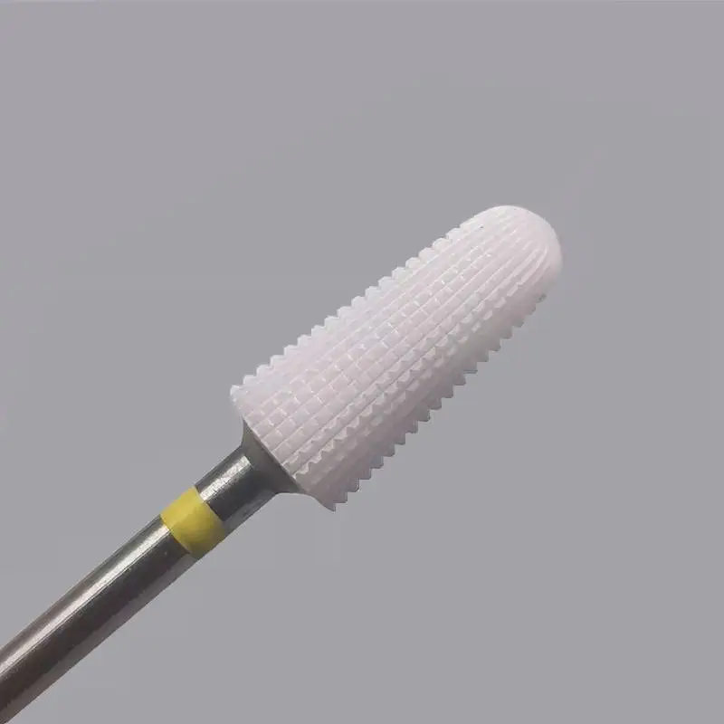 Ceramic 5 In 1 Nail Drill Bit Tapered Straight Cut Drill Bit Suitable for Acrylic Nail Glue 3/32" Shank-Drilling Machine 5