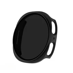 Premium Privacy Anti-Peeping Tempered Glass Screen Protector with Protective Hard Case for Galaxy Watch8 44mm (Black)