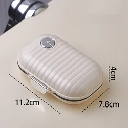 Compact Folding Pill Organizer - Portable Medicine Storage Box (Large size)