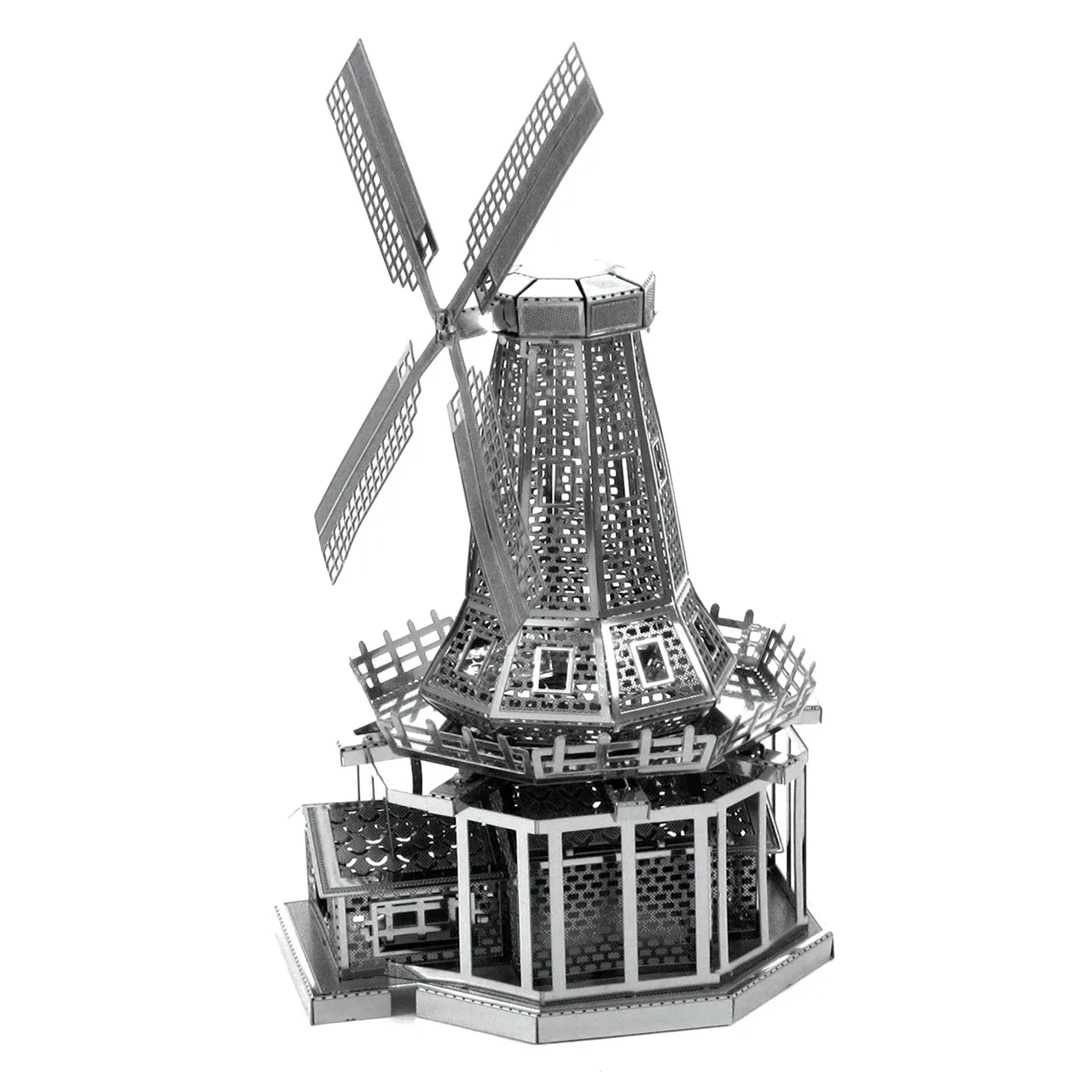 Dutch windmill 3D Metal Puzzle Eiffel Tower DIY Model Building Kit Adult Toys Birthday Gift 4