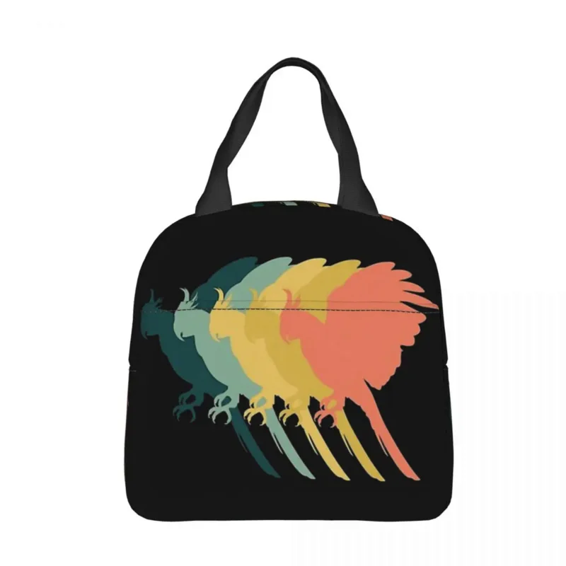 

Colorful Pattern Cooler Lunch Box Cockatiel Mountaineering Thermal Insulation Portable Food Bag
