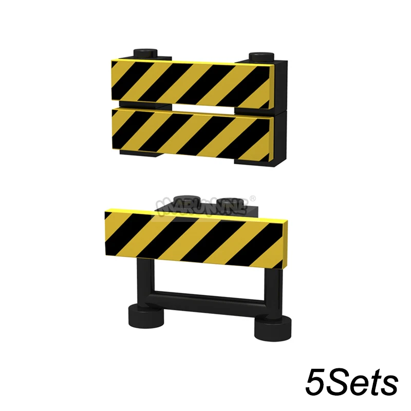 Traffic Road Sign Light & City Street View Building Accessories Kit