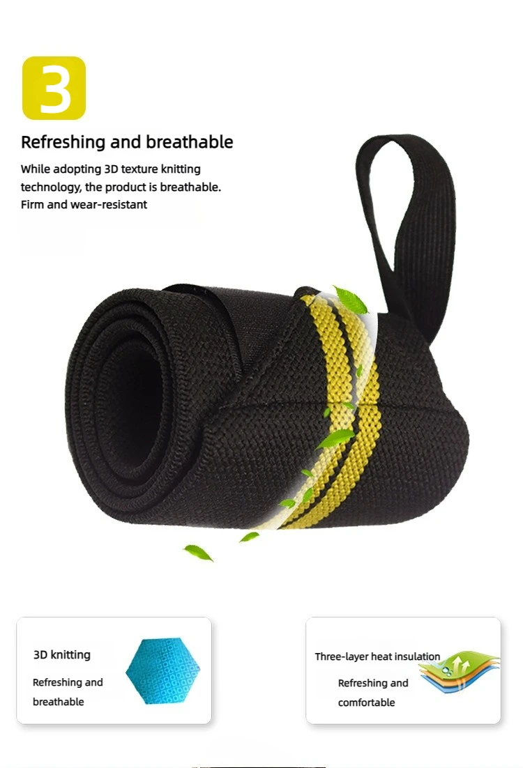 1 Paar verstellbare Handgelenkschlaufen für Männer und Frauen, elastisches Armband, Fixierer von Sportlern, Powerlifting-Bandagen, Gewichtheben-Armbänder – Detail 6