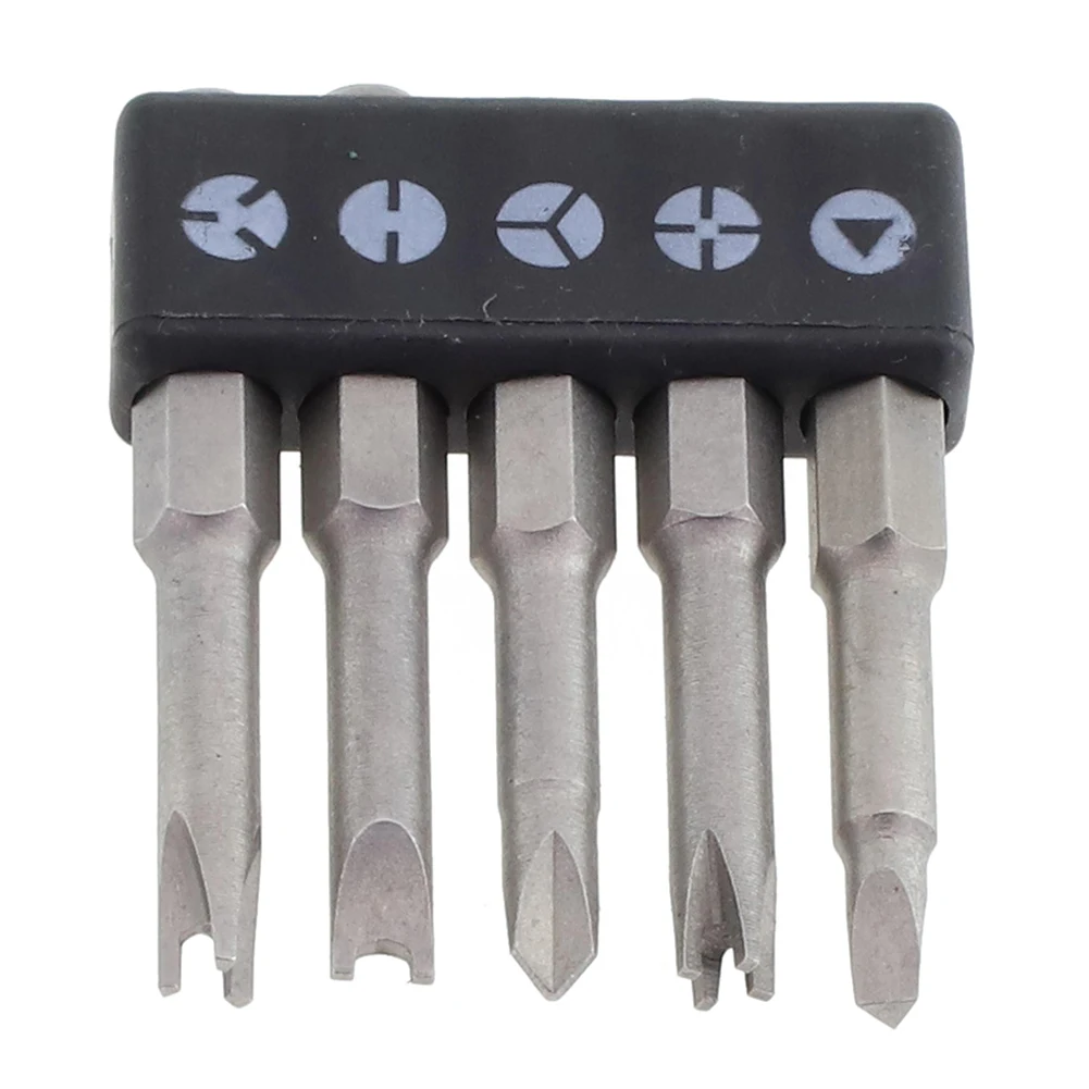 

Bolt Driver Screwdriver Bits Special-shaped Screwdriver Set Three Points Triangle U 1.96Inch 50mm 5pcs Set Grey Screwdriver Bits