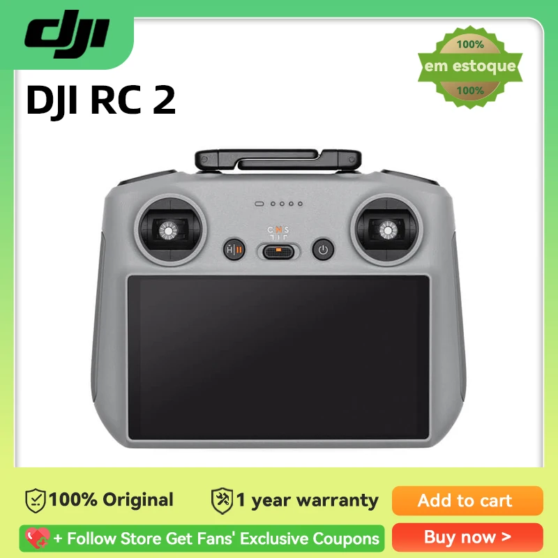 DJI RC 2 Remote Controller Lightweight body with a 5.5-inch FHD Screen O4 video transmission for DJI Air 3S/Mini 4 Pro/Neo/Flip
