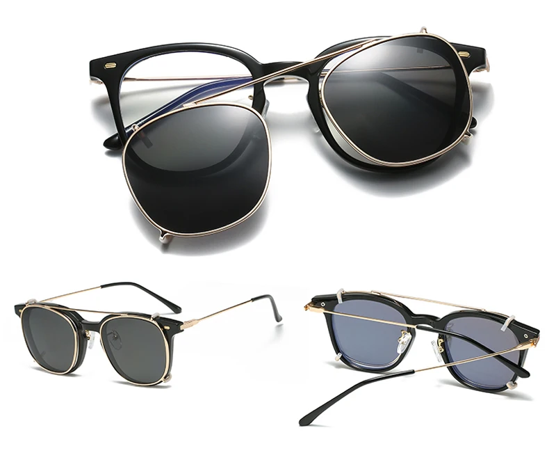 Swanwick lunettes de soleil carrées hommes polarisées tr90 femme mode clip sur femmes lunettes de soleil en métal rétro vintage dames_voghion.com