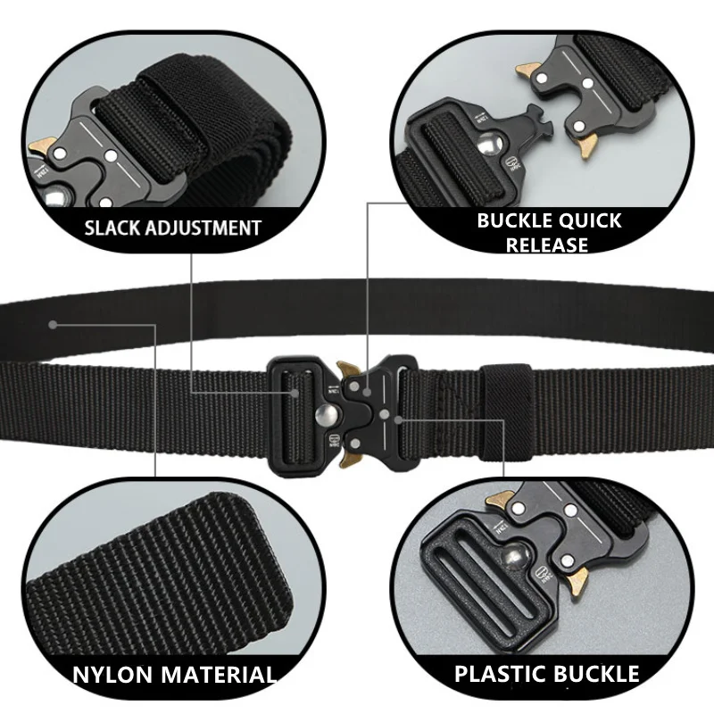 Tactical Belt quick release outdoor military belt soft nylon sports accessories nylon belt tactical belt multi function belt tactical belts
