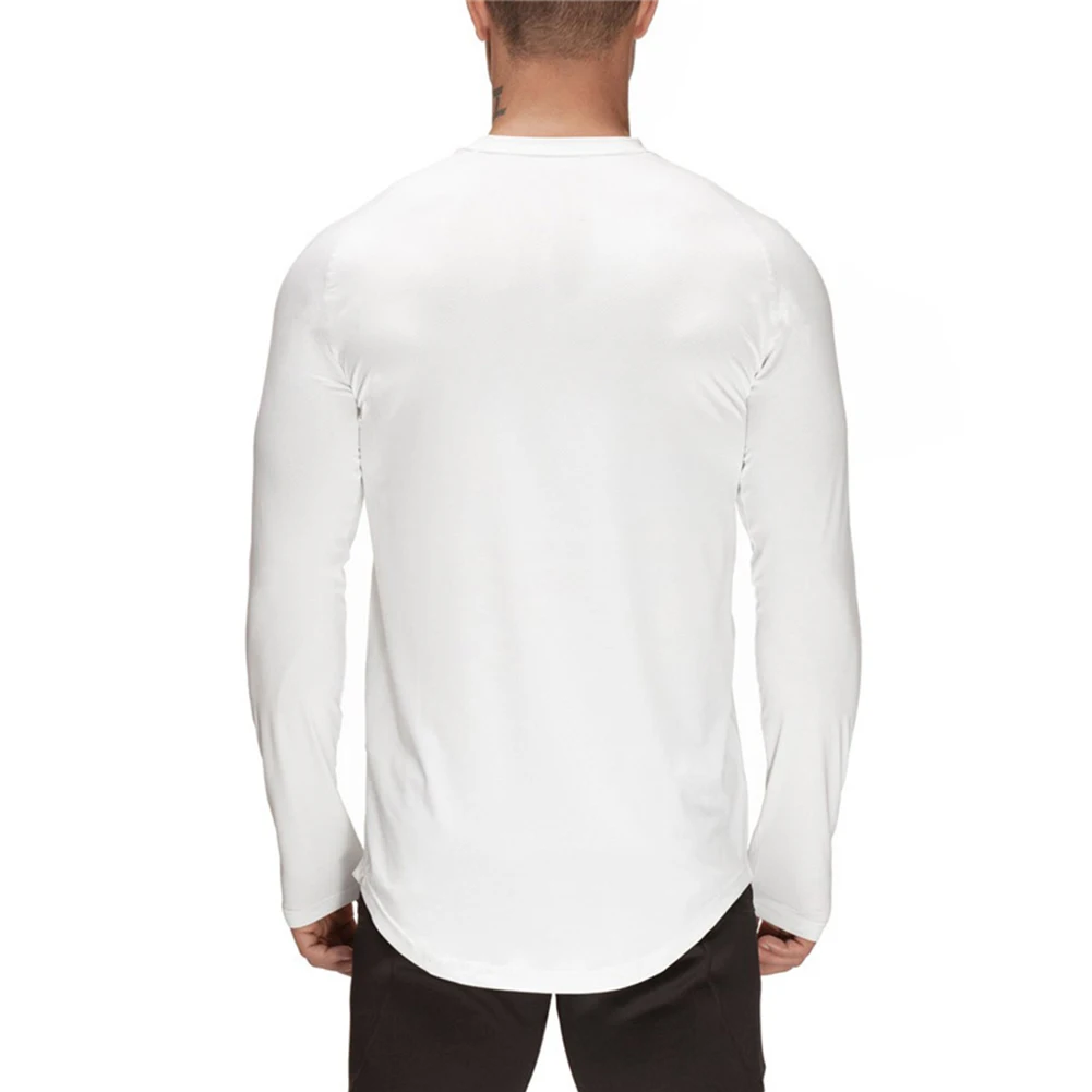

Casual Fit Men Shirt Quick drying Long Sleeve Tee TShirt Top Classic Solid Pattern Suitable for Spring and Fall