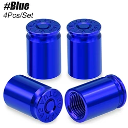 Universal Leak - Proof Tire Valve Stem Caps - Set of 4 (Blue)