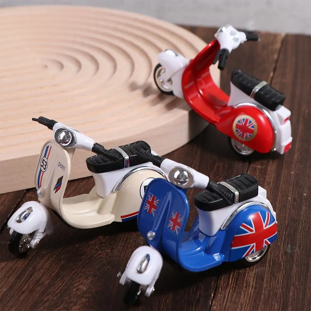 Pull-back Motorcycle Model Diecast Miniature Mini Motorcycle Vehicle Toy Inertia Simulation Motorcycle Toy Friend Children