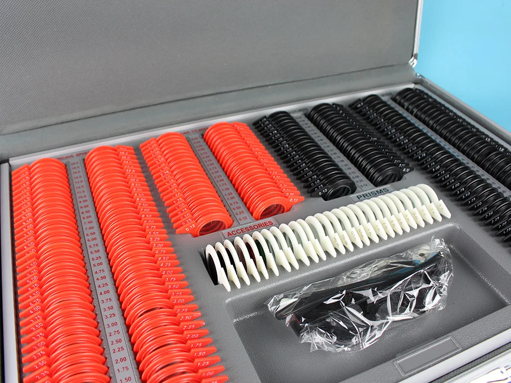 266 Trial lens set Optical trial lens case Plastic rim Aluminum case Free trial frame included