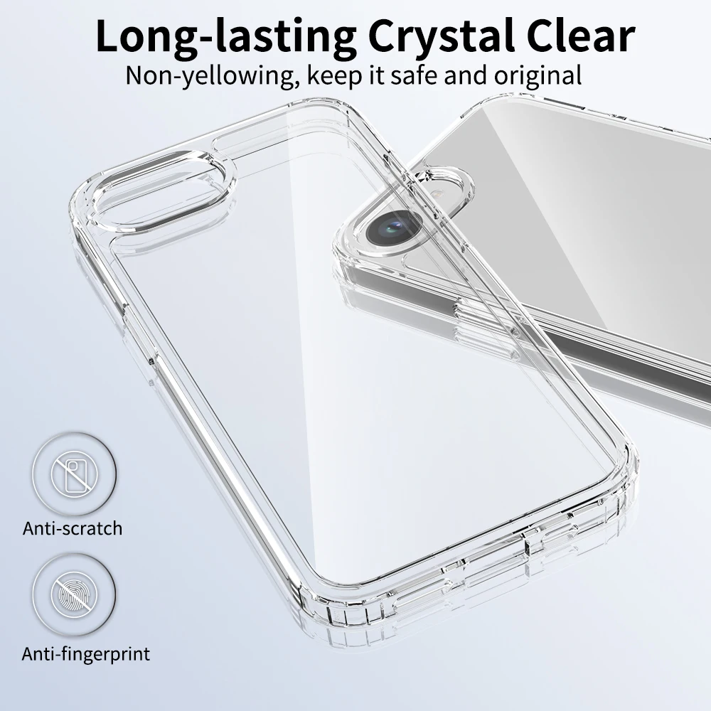 Hybrid Anti-Yellowing Clear Phone Cover