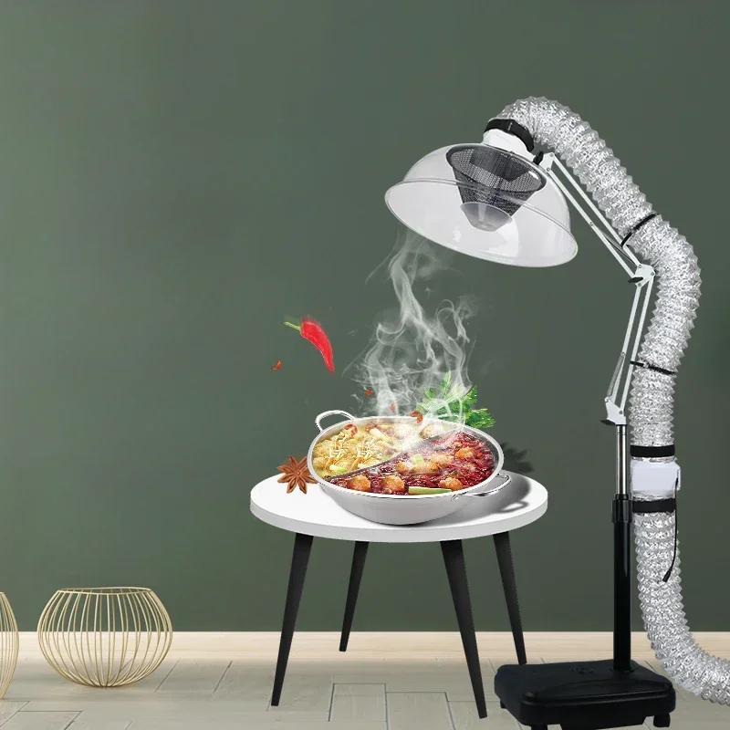 Home Simple Barbecue Range Hood Mobile Hot Pot Barbecue Smoke Exhaust Device Korean Folding Arm Exhaust Equipment 3