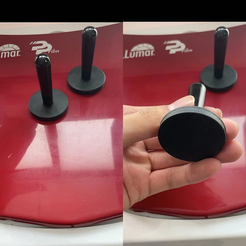 2Pcs 자동차 비닐 랩 그리퍼 자석 홀더 색조 도구 비닐 설치 자동차 필름 수정 블랙 마그네틱 로케이터 수정 도구