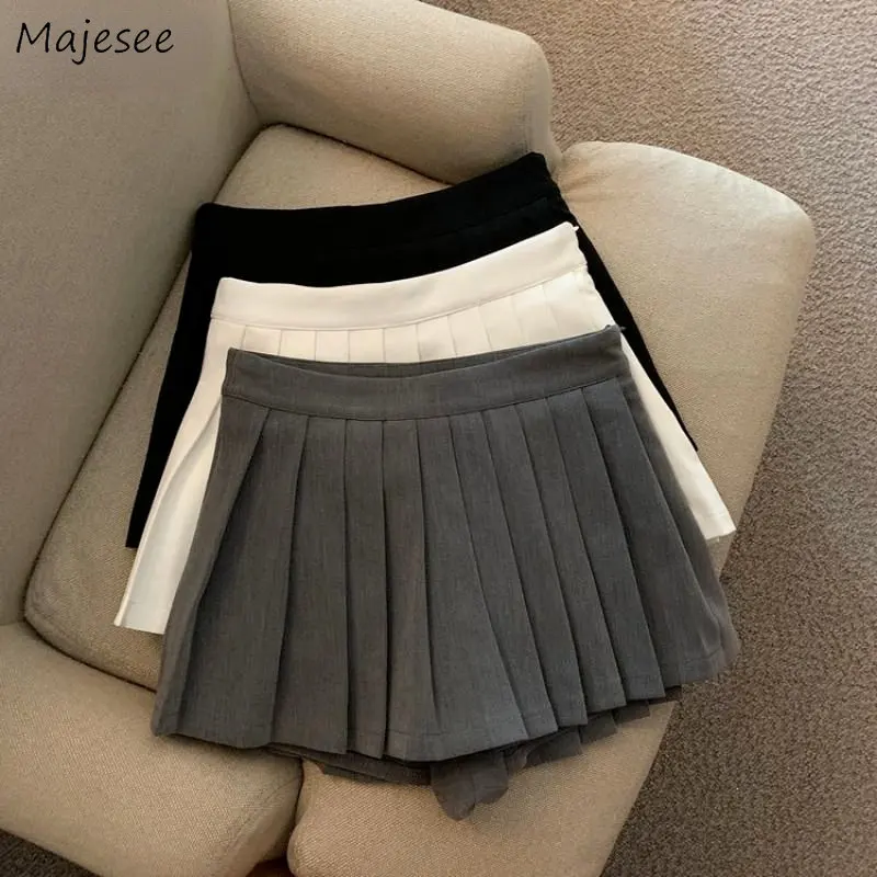 

Pleated Skirts Women Mini Tender Preppy Style All-match Fashion Ulzzang Girlish High Waist Casual Hotsweet Temper Aesthetic Chic
