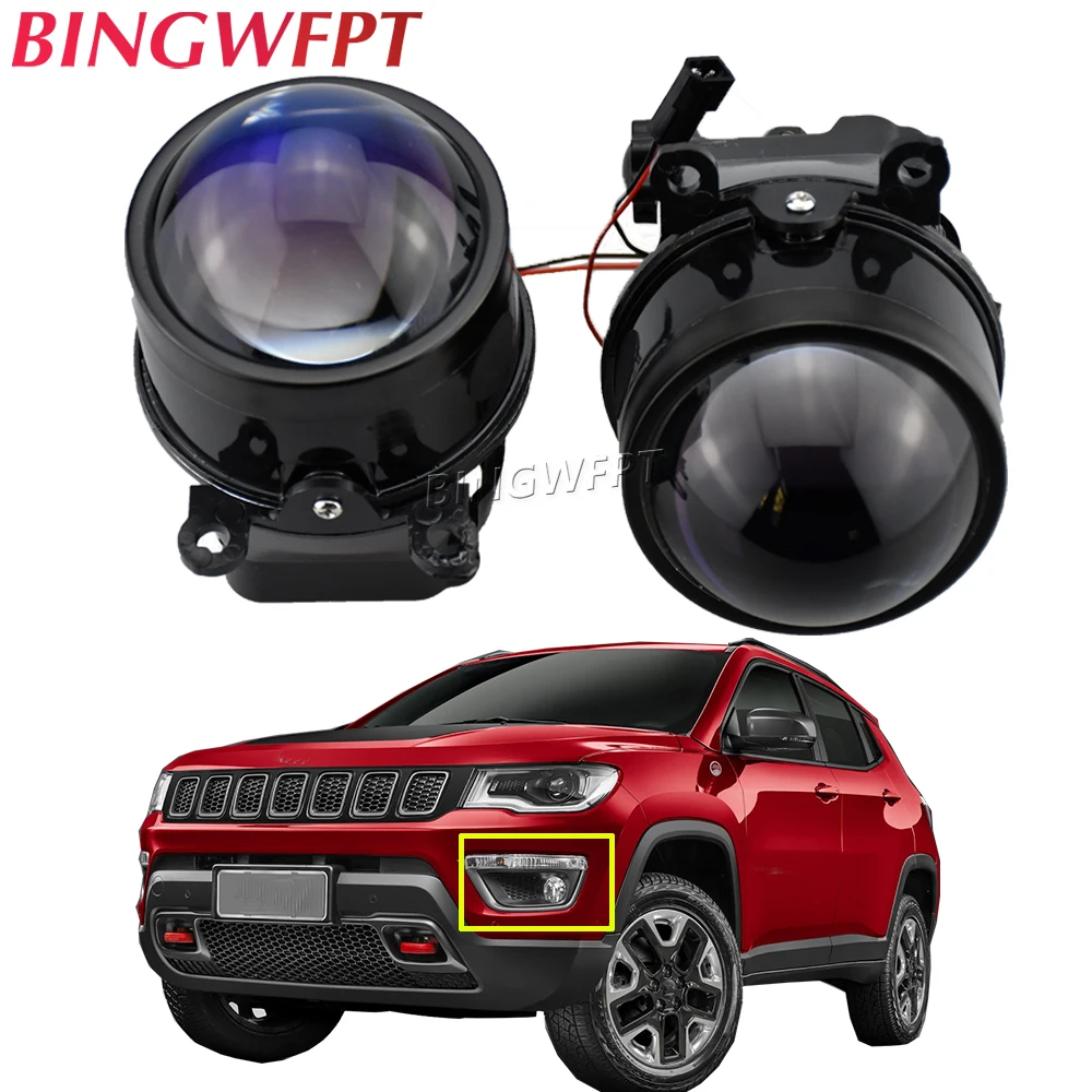 1 Paio Led Fendinebbia Lampada Paraurti Anteriore Per Jeep Renegade Bu 2015 2016 2017 2018 Per Jeep Compass Mp 2017 2018