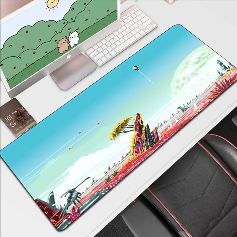 Accessori Per Ufficio No Man'S Sky Xxl Mouse Pad Gaming Mousepad Anime Cabinet Games Large Gamer Mat Cute Keyboard Desk Pc Armadi
