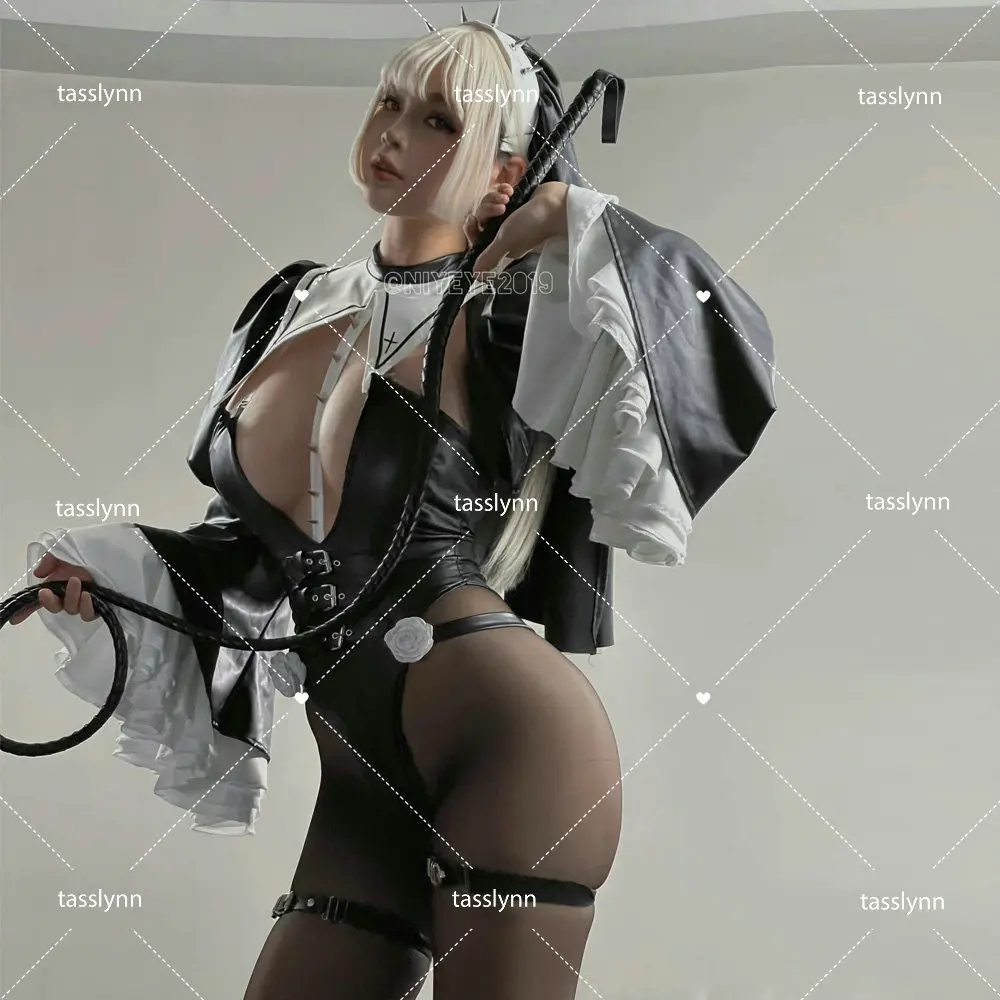 

Fan-fiction Work Nun Sister Uniform Hot Anime Cosplay Full Set for Sexy Girls Sexy Dark Reign Cenobite Cosplay Costume