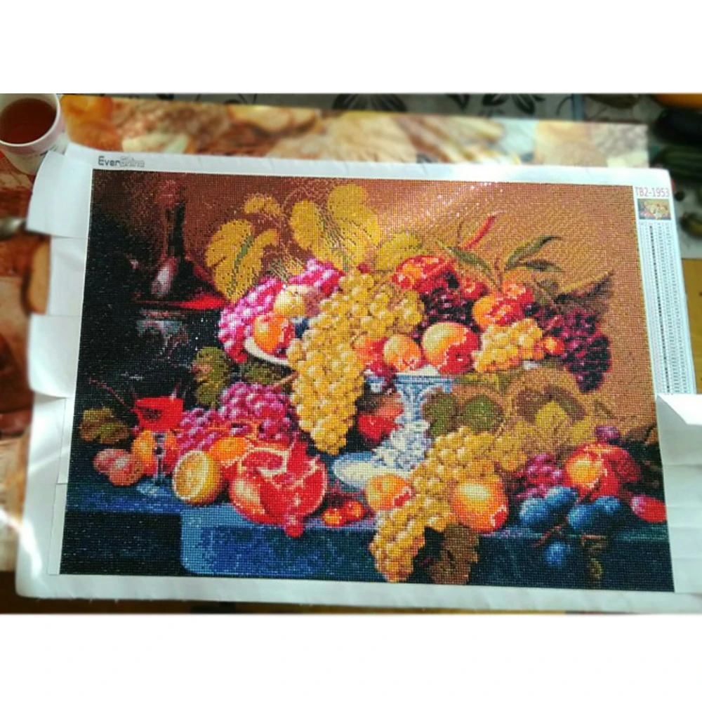 Diamond painting Evershine 5D Diamond Painting Fruit Cross Stitch Mosaic Diamond Embroidery for kitchen home decor