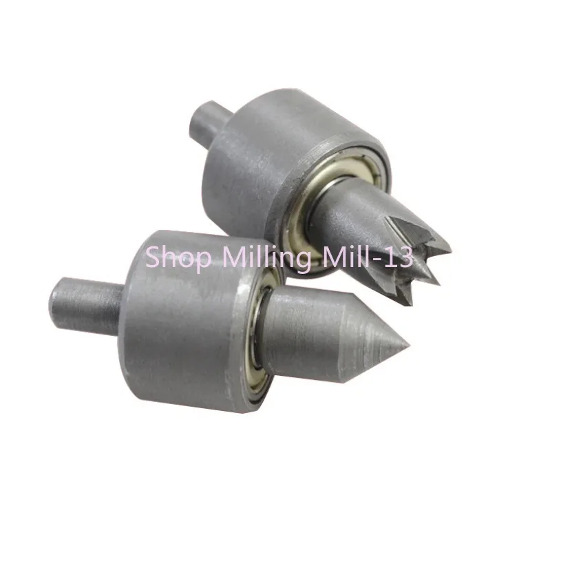 Woodworking Lathe Accessories Plum Blossom Thimble Top Bead Chuck Tail Rotary Tool Rest Miniature Small Straight Handle Tail 1pc