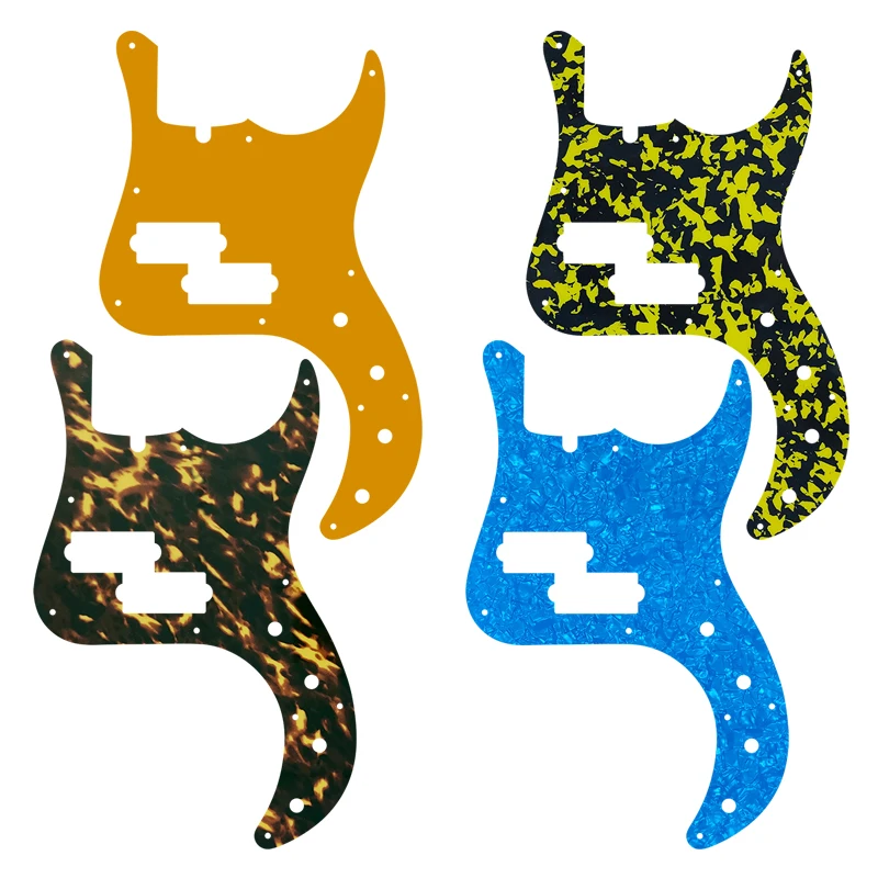 Pleroo Custom Guitar Parts-Per Us Fender Precision Deluxe Bass Guitar Pickguard Selezione Multicolore