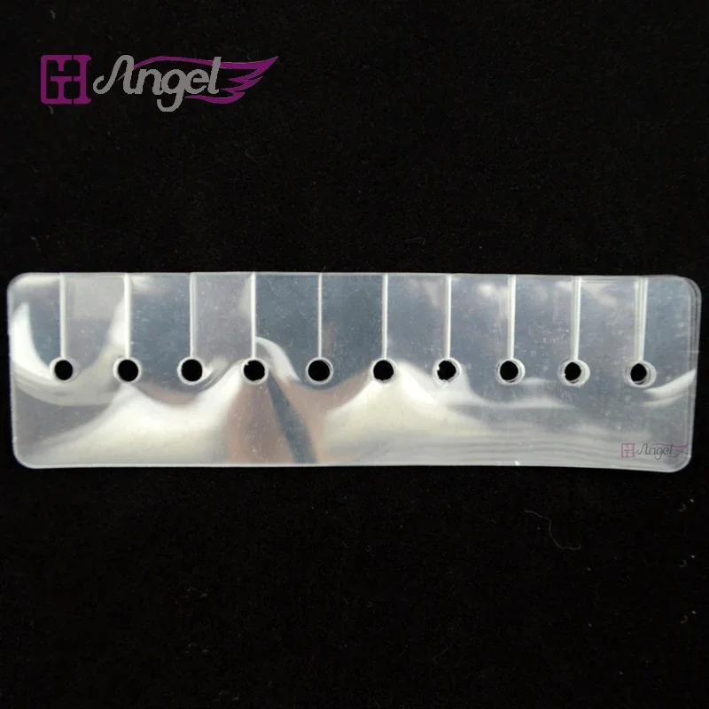 2pcs Heat Insulation Sheet Protector Shields With Multi Holes Template Separator for U I V Flat tip Keratin Hair Extensions
