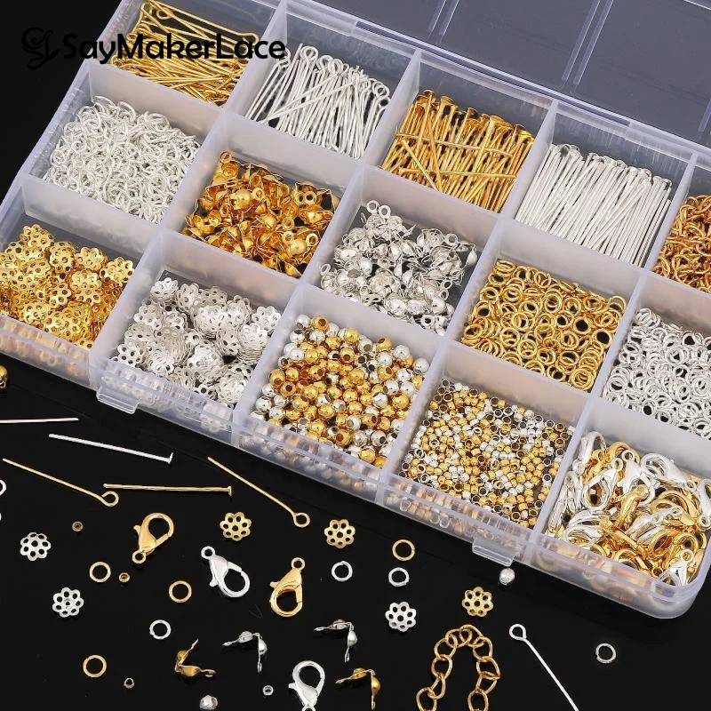 1260pcs/Set DIY Beads Jewelry Accessories Jewelry Making Starter Kit Earrings Necklace Findings Suitable For Adults Beginners - 3