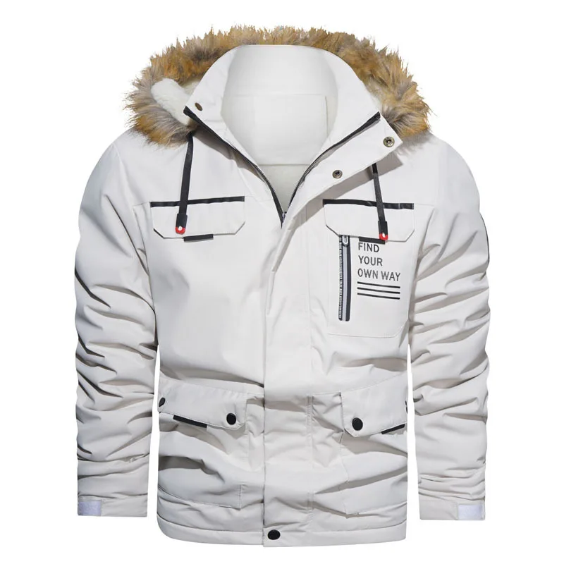 Hooded Coat for Men Winter Sports Sets Men's Jackets Big Size Clothes Waterproof Parka Man Cold New Coats Anorak Thick Parkas