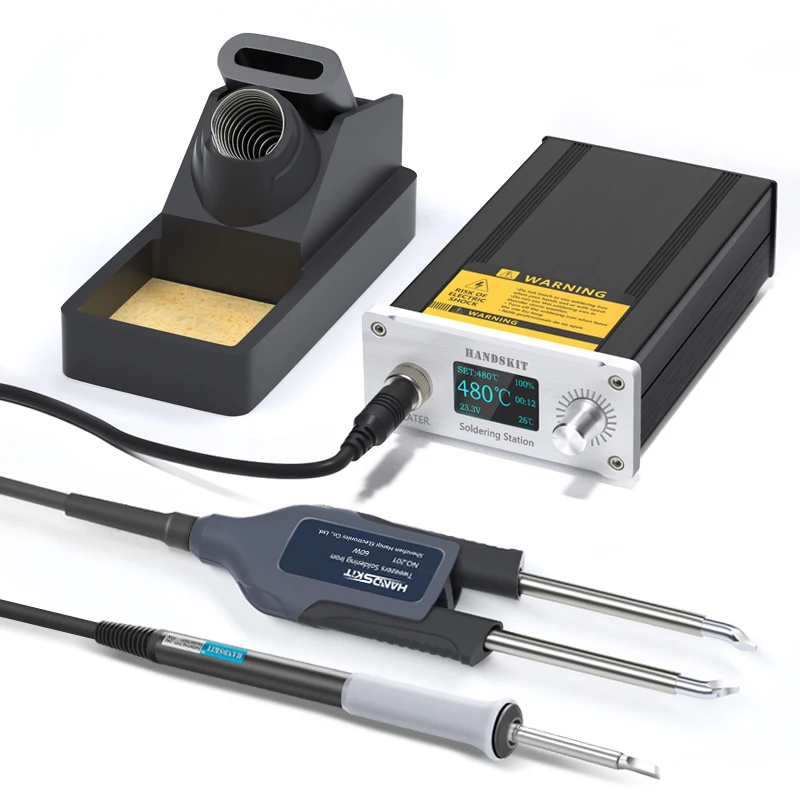 

T12 Tweezers Soldering Station Tips Accessories Temp Adjust Repair Equipment Portable Home Electronics Repair Tool