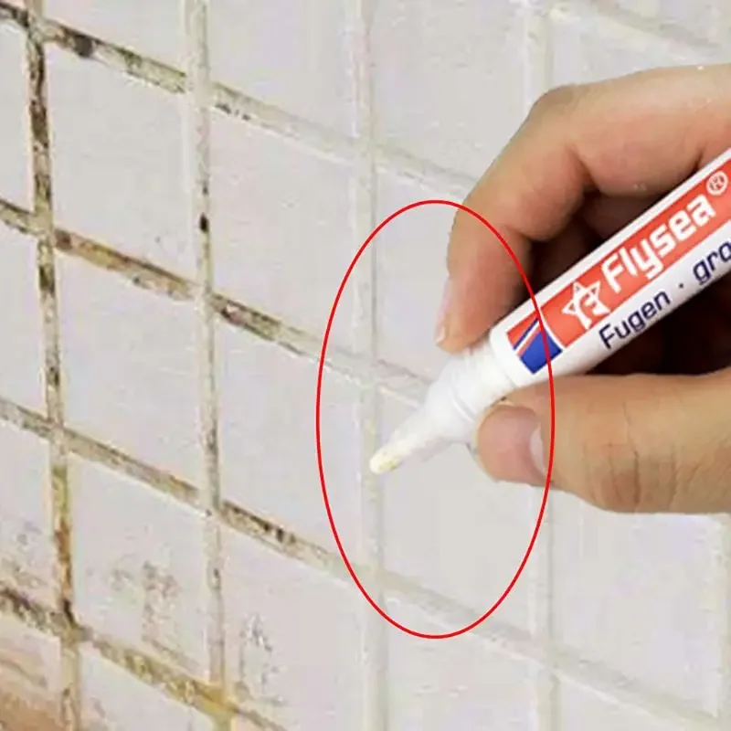 Tile Repair Pen Refill Wall Gap Grout Refresher Marker Odorless Non Toxic for Tiles Floor Kitchen Bathroom